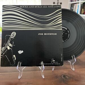 Joe Houston Rocks and Rolls All Nite Long LP 1957 Crown CLP 5006 Black Label